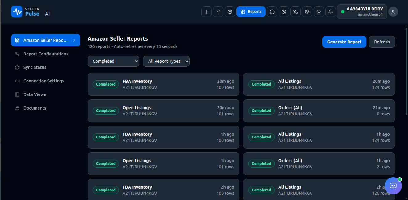Seller Reports